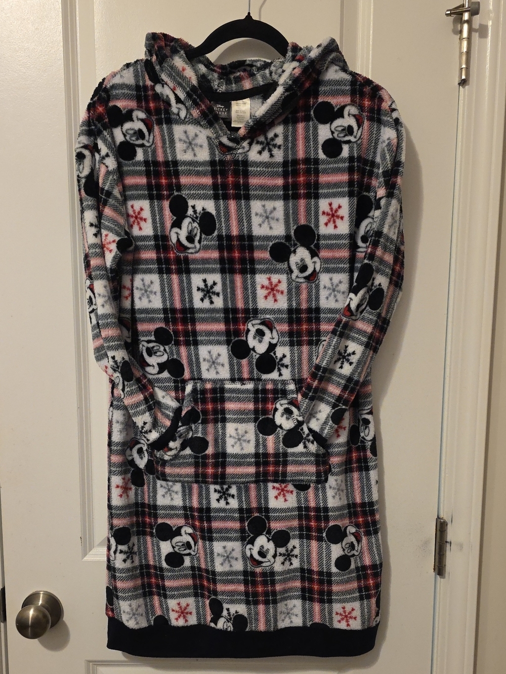 Disney Mickey Mouse Hooded Sleep Sleep Shirt Size Small